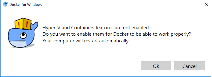 Windows Hyper-V and Containers features