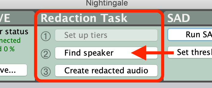 Find Speaker button