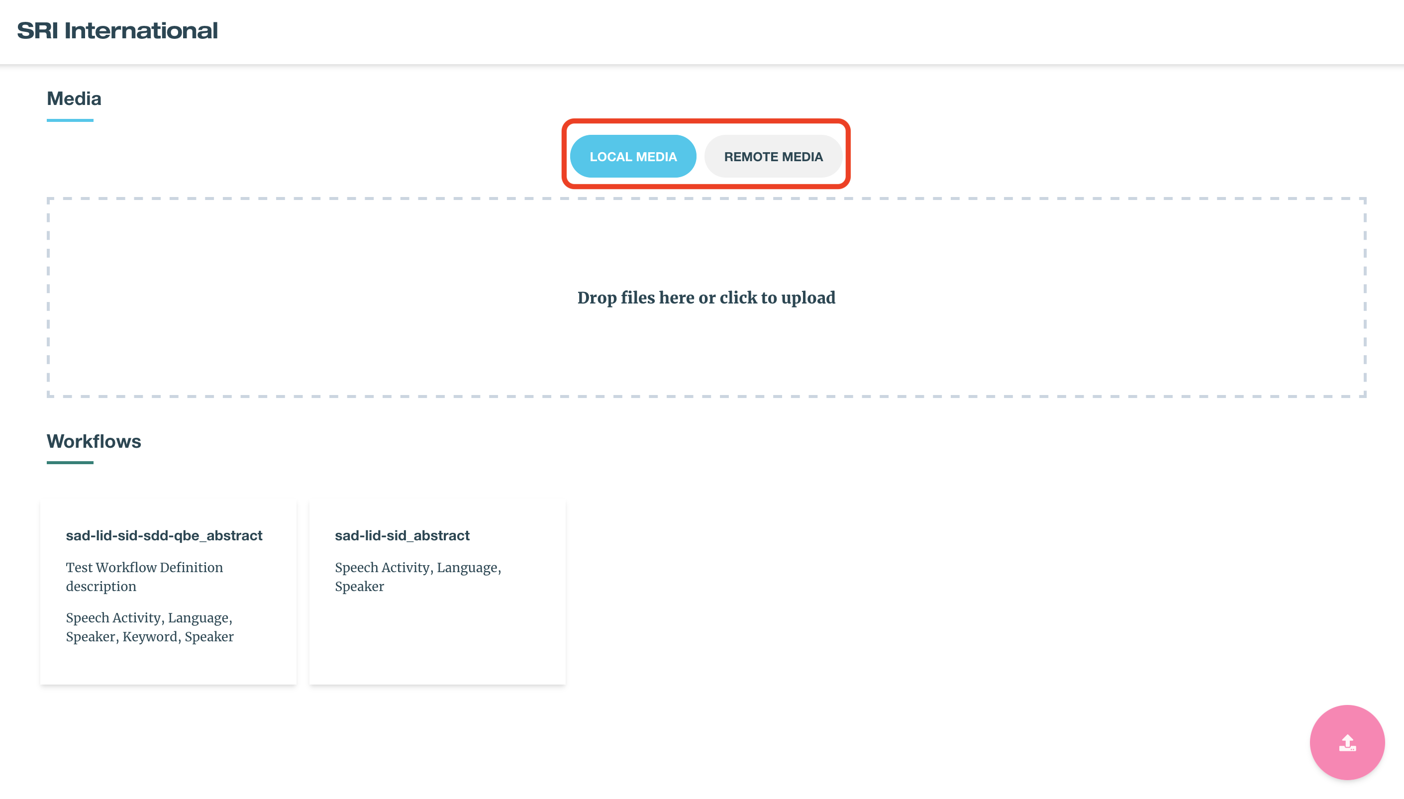 1. Select Local/Remote Media