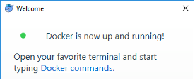 Docker is running!