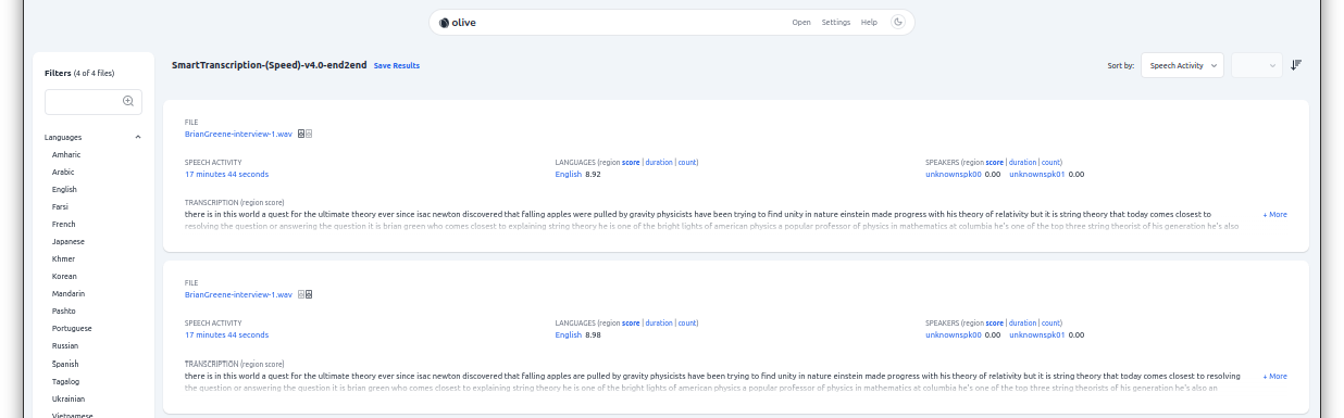 Raven Stereo Split Results