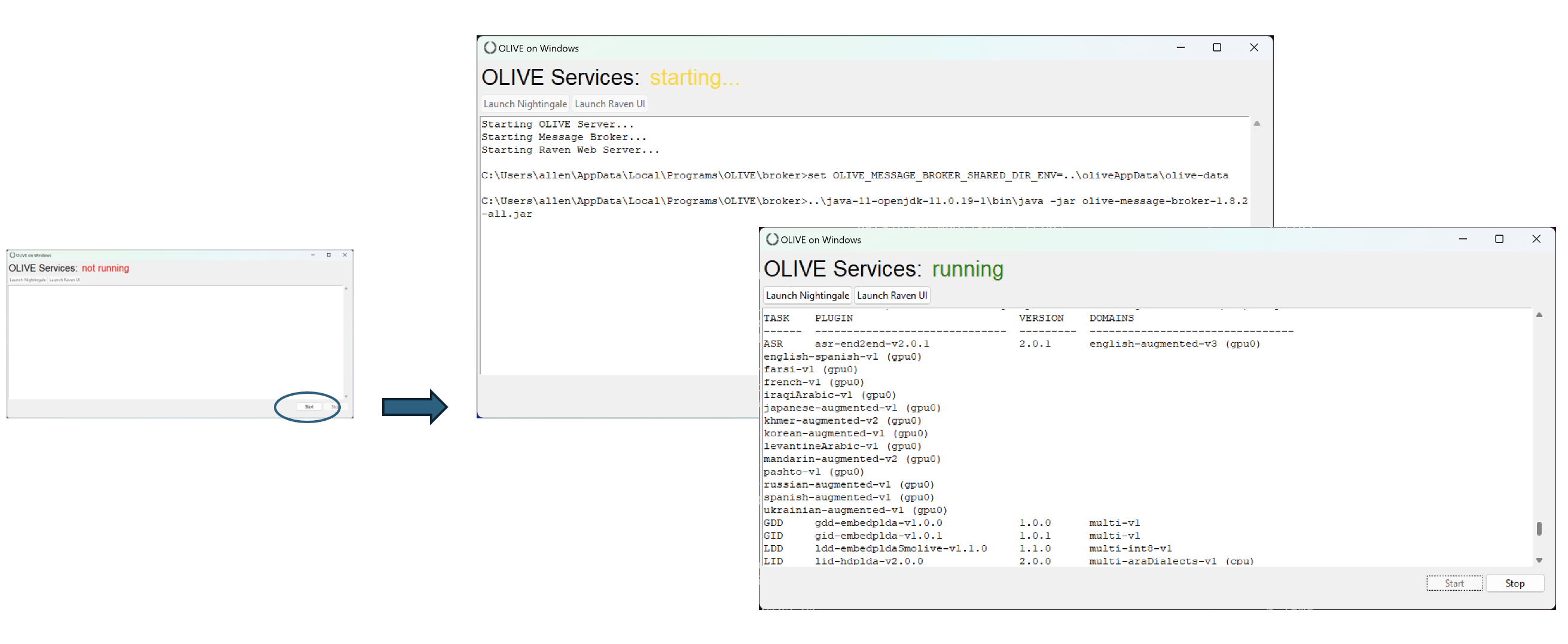 Windows Launcher - Start Server