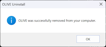 Windows Uninstall - Success